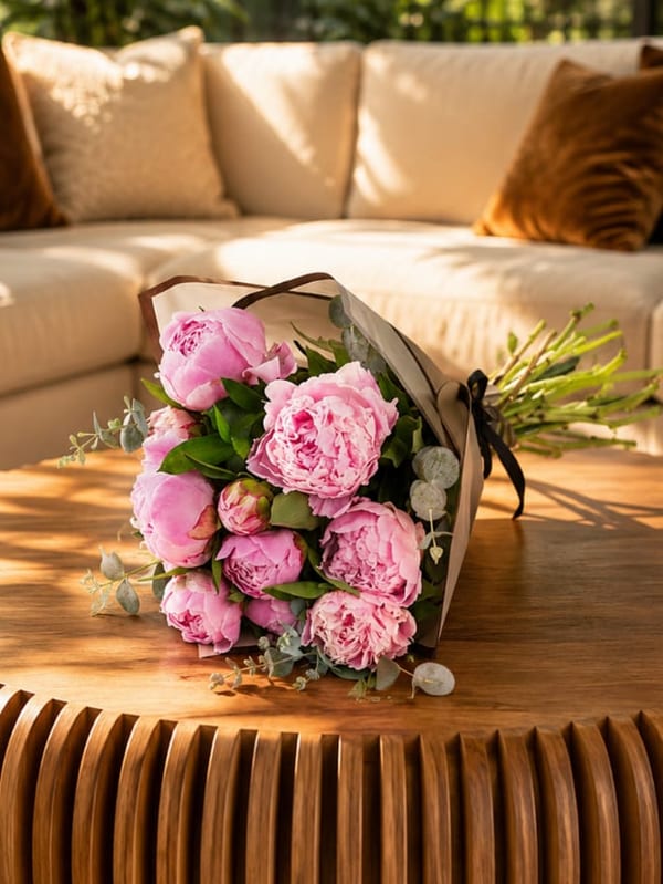 Pink Peonies Buketi — görsel 2